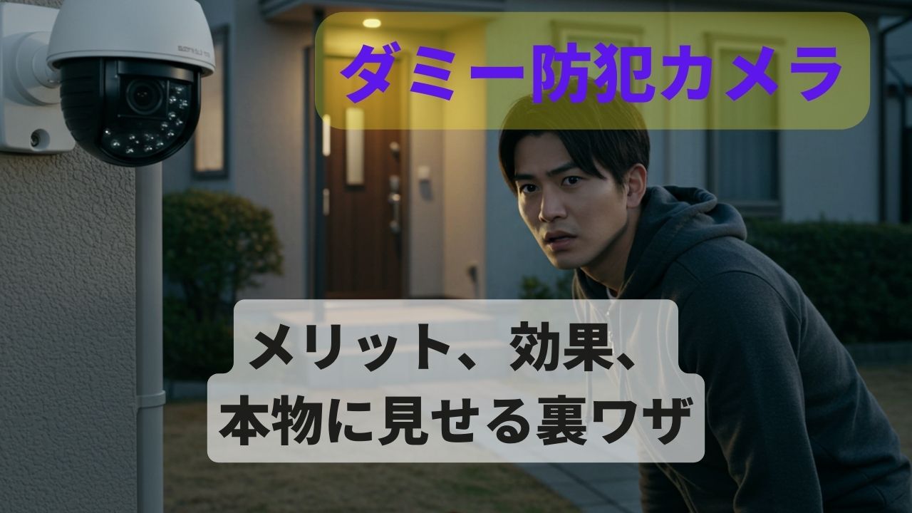 ダミー防犯カメラが本物でバレない