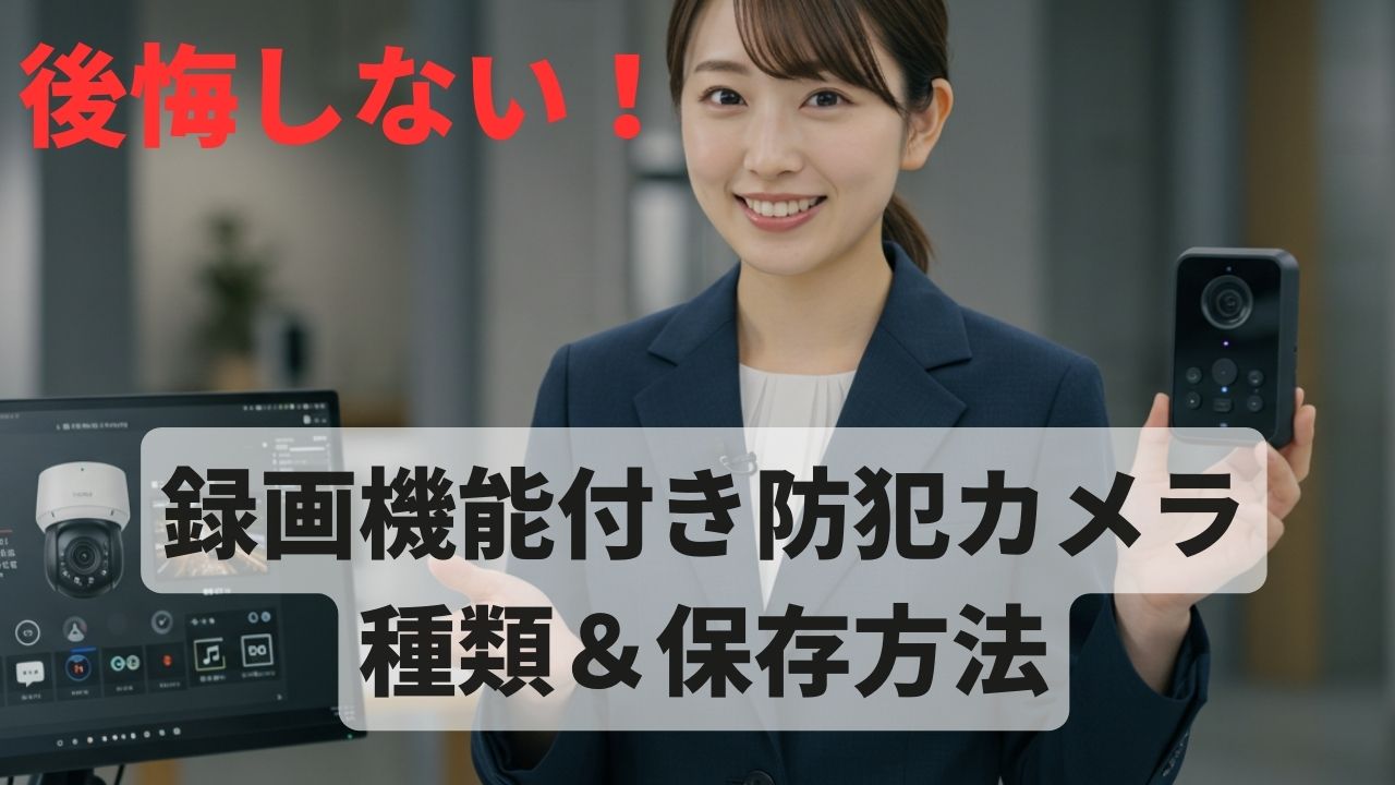 防犯カメラ 録画機能