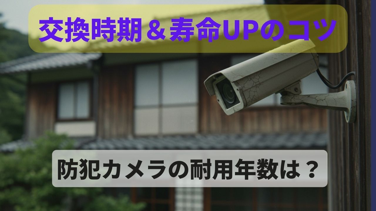 防犯カメラ　耐用年数　交換　